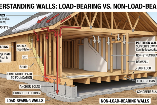load bearing vs non load bearing walls