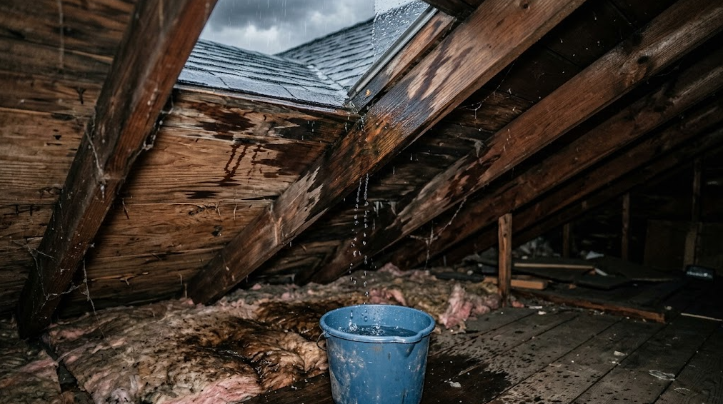 Why Does My Roof Leak Only When It’s Windy? roof leak during storm